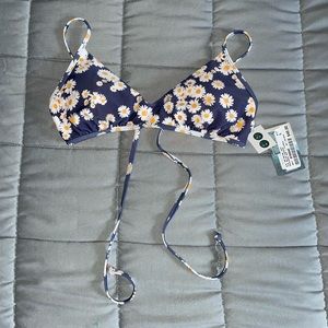 Floral print bikini top